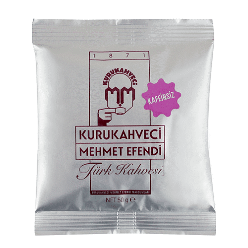 Турецька кава мелена без кофеїну Kurukahveci Mehmet Efendi 50 г оригінал, кава для турки