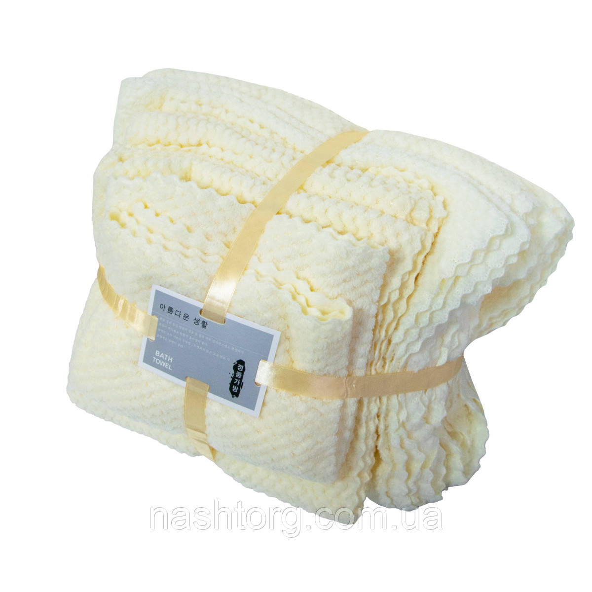 Набір рушників для ванної "Молочний оксамит" 6шт. комплект рушників: банний рушник + для рук та обличчя - фото 8 - id-p2038574531
