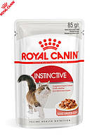 Влажный корм Royal Canin Instinctive Gravy - консервы для кошек от 12 месяцев, кусочки в соусе, 85 г