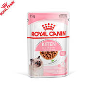 Влажный корм Royal Canin Kitten Instinctive Gravy - консервы для котят до 12 месяцев, кусочки в соусе, 85 г
