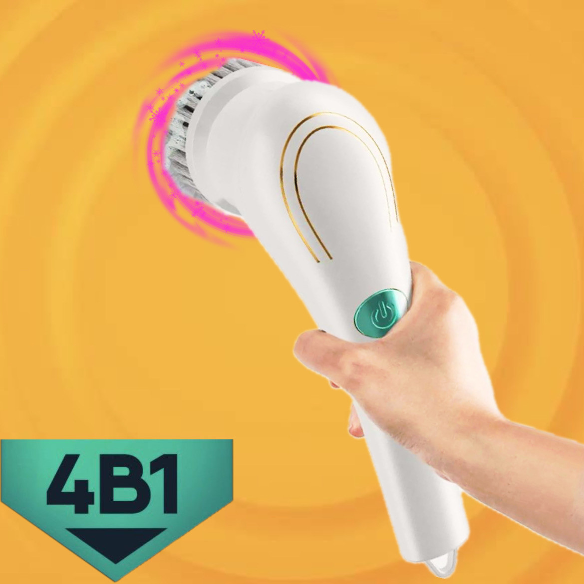 Електрична щітка 4в1 для прибирання Electric Cleaning Brush Багатофункціональна електрична щітка 4 в 1