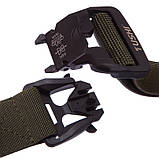 Тактичний поясний ремінь із магнітною пряжкою Tactical Belt TY-1631 120x3,8 см, фото 6