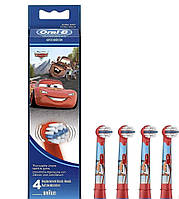 Насадки детские на зубные щетки Oral-B Stages Power Cars (4 шт.) Насадка для детской электрощетки Орал бы Тачк
