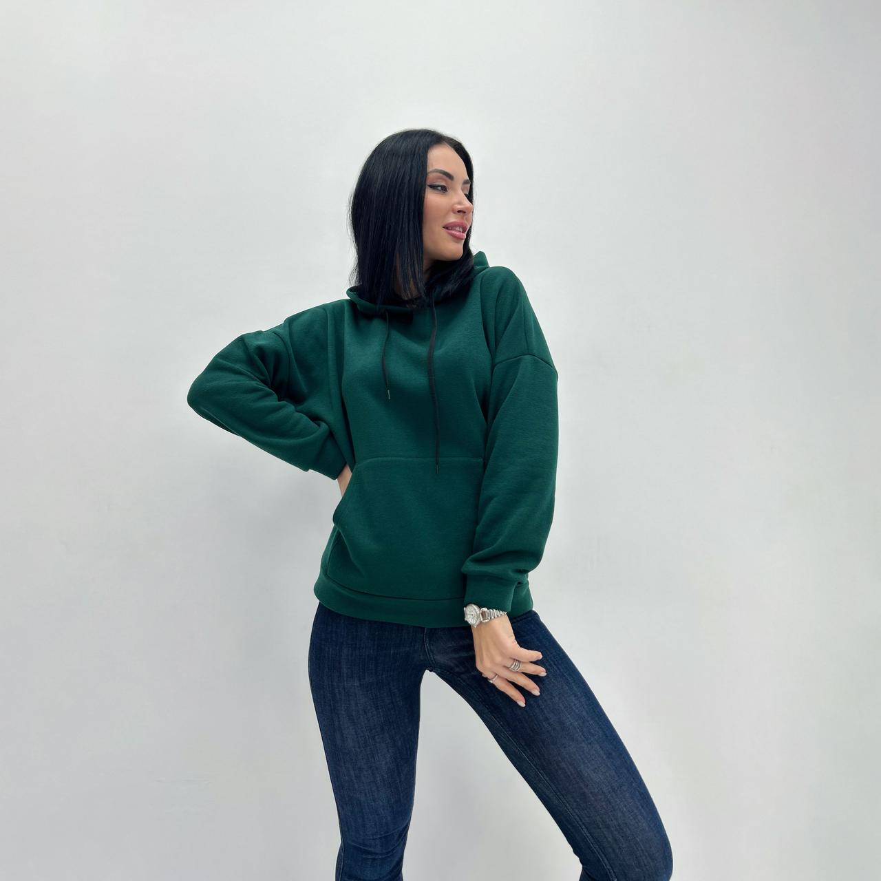 Однотонний батнік із капюшоном "Kerry" Норма та батал, фото 1