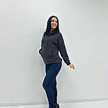 Однотонний батнік із капюшоном "Kerry" Норма та батал, фото 5