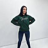 Жіноче худі з принтом "Smile" Батал, фото 2