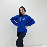 Жіноче худі з принтом "Smile" Батал, фото 3