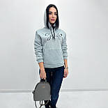 Жіноче худі з принтом "Smile" Батал, фото 7