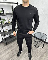 Мужская кофта свитер Armani H4132 черная
