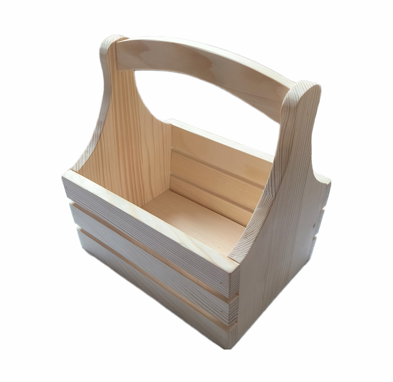 Дерев'яний Короб "Кошик" 26*20*17 см.| заготівля для декупажу | під фарбування | для розпису