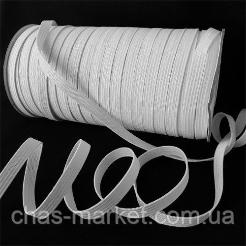 Швейна гумка 4 см біла/чорна (40 м)