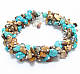 Жіночий браслет Мікс з натуральних каменів Яшма, Бірюза, фото 2