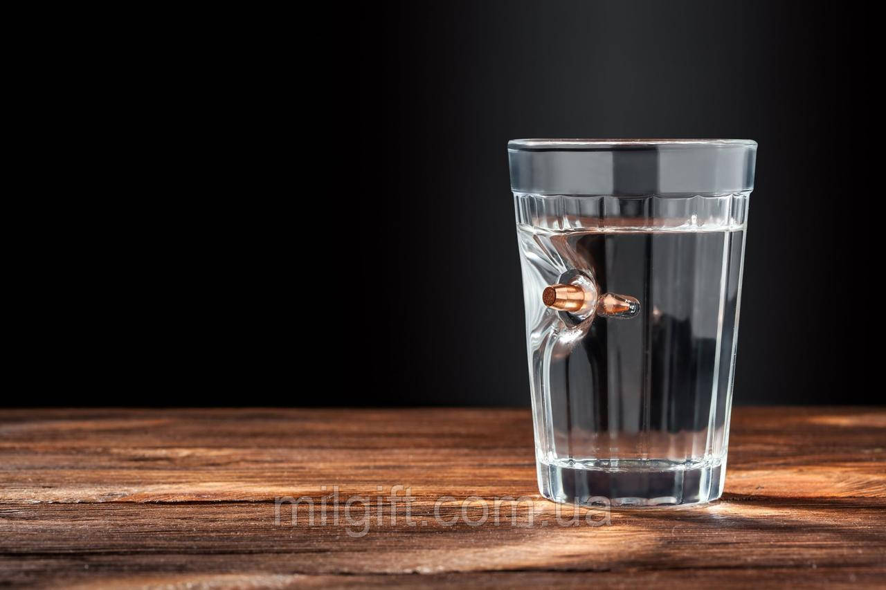 Акционный граненый стакан с пулей 7.62 мм, граненые стаканы с настоящей ...