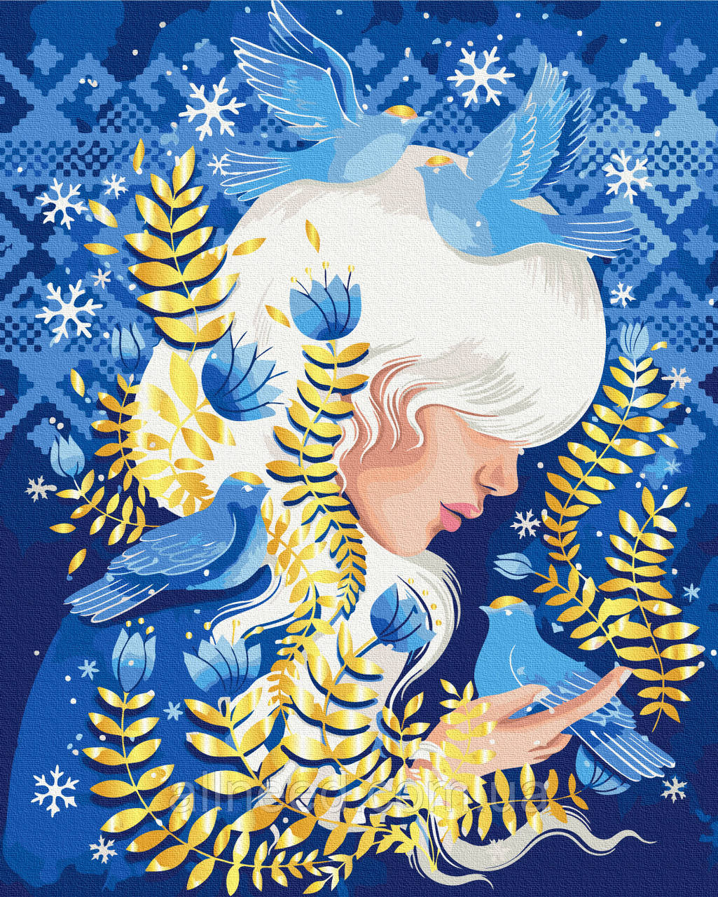 Картина за номерами Птахи зими © Поліна Скурхіна