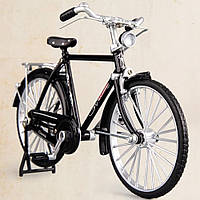 Фінгербайк модель велосипеда ретро для самостійного збирання 1:10 28 деталей Чорний