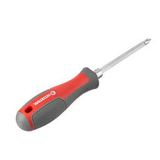 Викрутка двостороння 100 мм PH2, SL6mm INTERTOOL VT-3344, фото 3