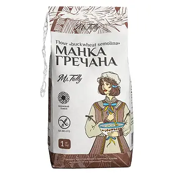 Гречана манка без глютену ТМ Ms.Tally, 1000 г