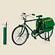 Фінгербайк модель велосипеда ретро для самостійного збирання 1:10 28 деталей Зелений, фото 6