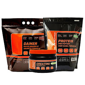 АКЦІЯ! XL Набір на  м'язову масу 2 кг протеіну, 3 кг гейнеру + Креатин(BIOLINE).