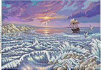 Корабль Вышивка схема бисером, Канва Город Пейзажи Корабли море Морські пейзажі