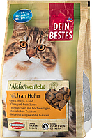Сухий корм для котів з куркою Dein Bestes Trockenfutter Katze mit Huhn, Naturverliebt, 500 g