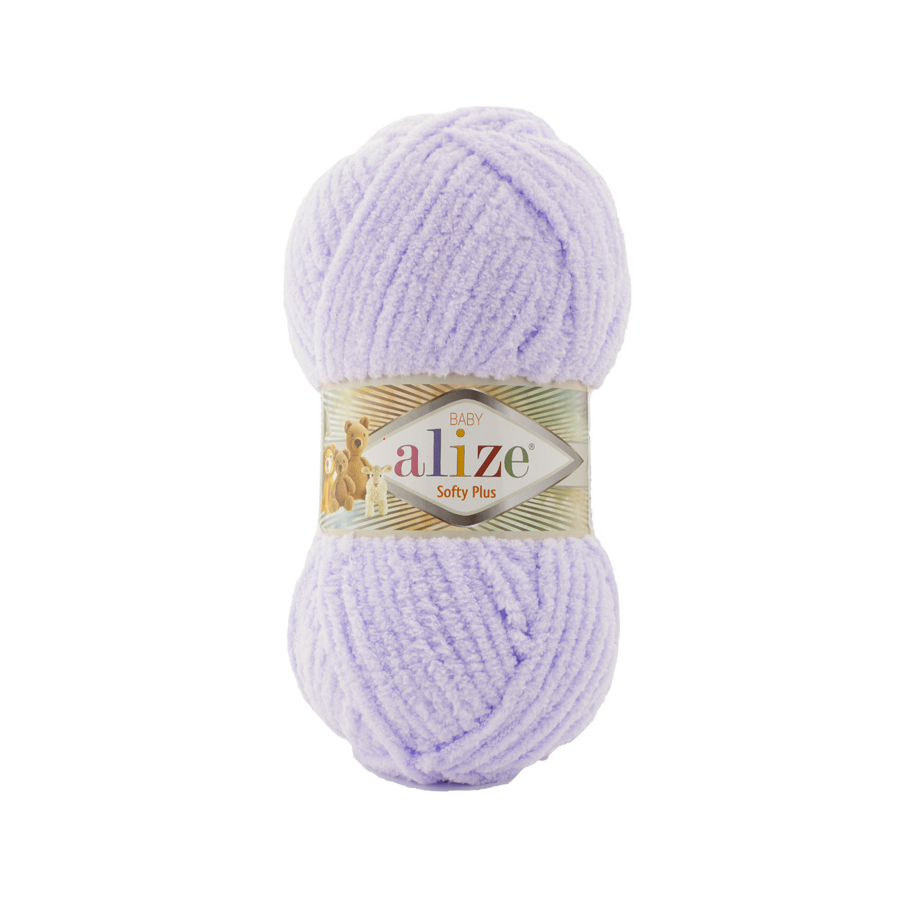 Пряжа плюшева Alize Softy Plus (Алізе Софтлі Плюс), Лаванда №146, 100гр., 120м. нитки для в'язання