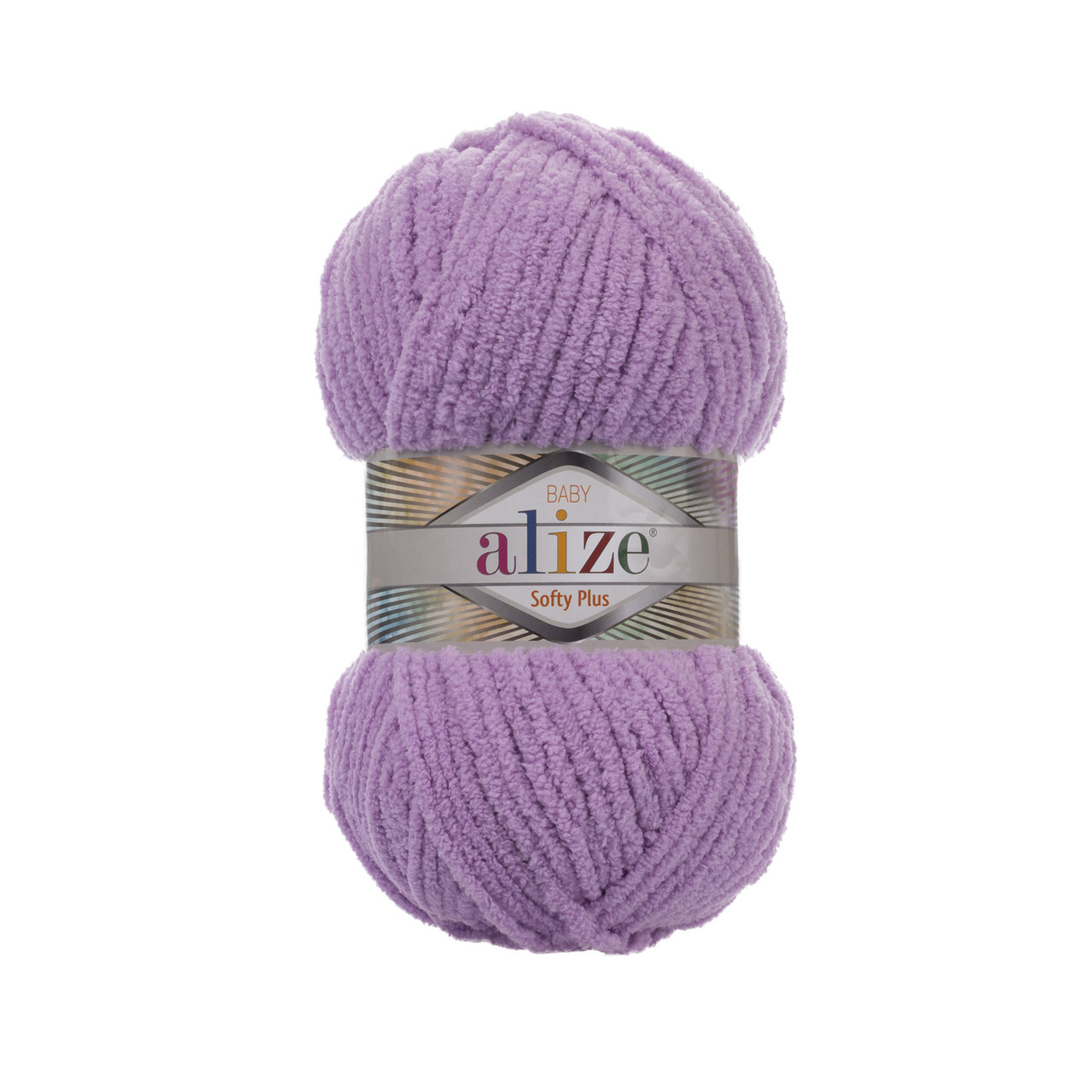 Пряжа плюшева Alize Softy Plus (Алізе Софтлі Плюс), Лаванда №47, 100гр., 120м., нитки для в'язання