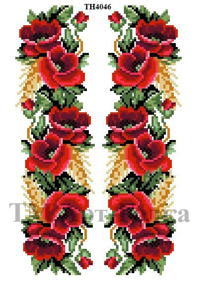 Термоналіпка з малюнком для вишивання ТН4046, фото 1