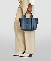 Женская сумка Marc Jac-bs The Leather Mini Tote Bag Blue Sea