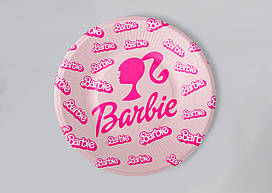 Паперові тарілки Твоя Забава "Barbie" рожеві 10шт. (18см.)
