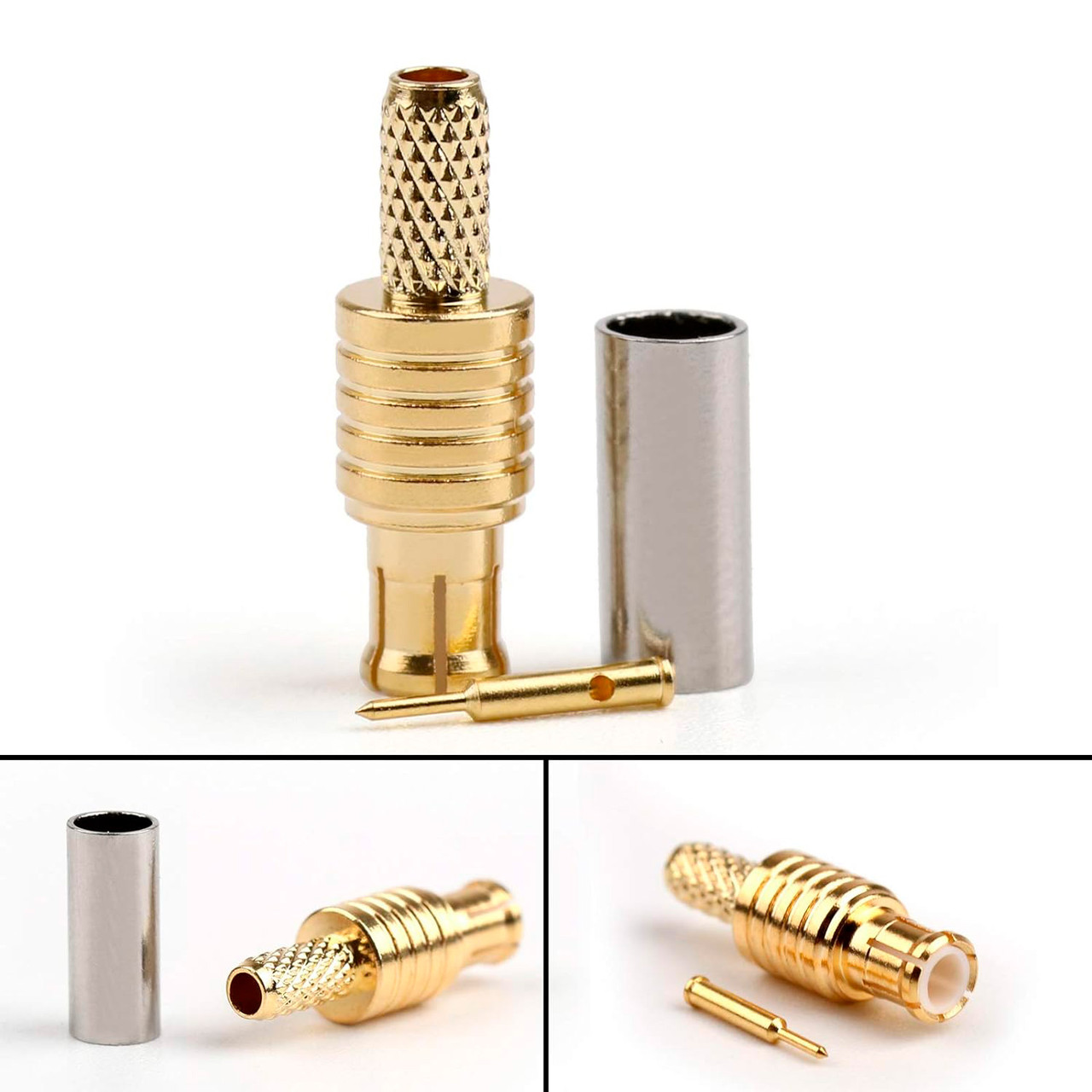Роз'єм MCX Male (тато) прямий на кабель RG-316 RG-178 RG-174 LMR100 SFF50-1.5 конектор під обтиск Crimp крімпер
