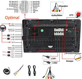 Штатна магнітола для Honda Odyssey 3 2003-2008 BACAR 1/16Gb Optimal, фото 3