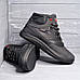 Чоловічі зимові черевики шкіряні чорні спортивні на хутрі від виробника 40-45 розмір (код:ВЛ-0331), фото 6