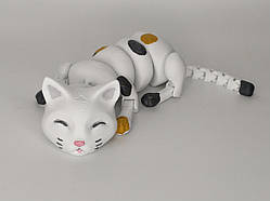 15 см. Рухома іграшка Сплячий кіт. (Різні кольори). 3D-друк безпечним органічним пластиком