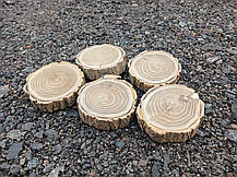 Дерев'яні зрізи дерева, калібровані, шліфовані з двох сторін d 8-9см. 5шт., фото 3