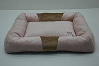 Матрац-лежак прямокутний для собак малих порід і котів Містик No1 300х400/500х600 рожевий
