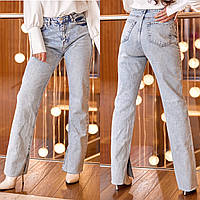Женские джинсы с разрезами "128" в разных расцветках
