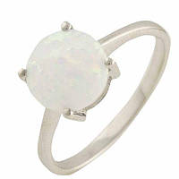 Серебряное кольцо Komilfo с опалом 1.375ct, вес изделия 2,07 гр (0565255) 18 размер