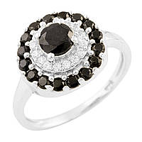 Серебряное кольцо Komilfo с натуральным сапфиром 1.667ct, вес изделия 3,51 гр (0925035) 19 размер