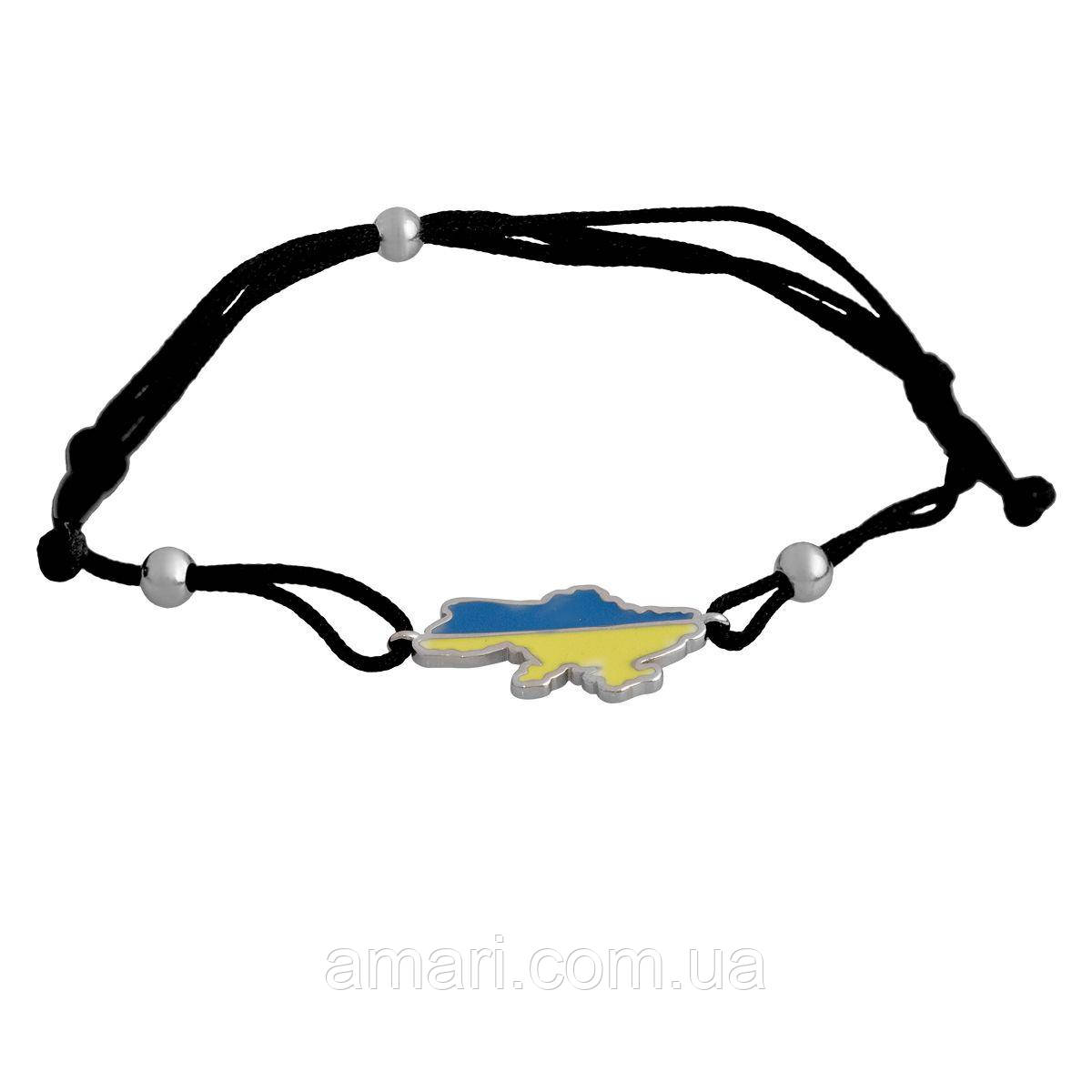 Срібний браслет Komilfo з ємаллю, вага виробу 1,86 г (2137702) 1720 розмір