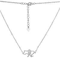 Срібне кольє Komilfo з без каменів, вага виробу 2,61 г (2137887) 450500 розмір