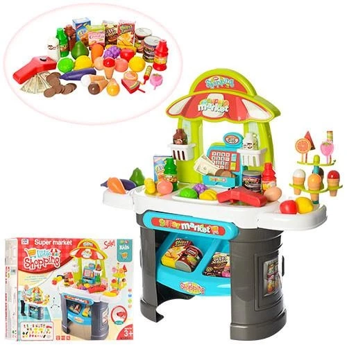 Іграшковий Магазин-супермаркет зі звуковими та світловими ефектами, 61 предмет