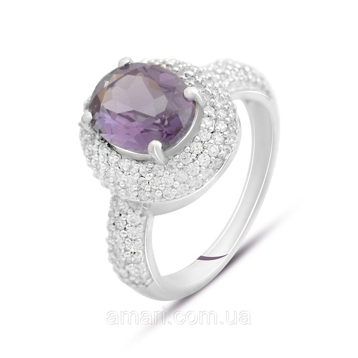 Срібні сережки Komilfo з александритом 9.22ct (1454282)