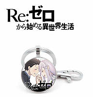 Брелок Re:Zero "Субару и Эмилия" / Жизнь с нуля в альтернативном мире