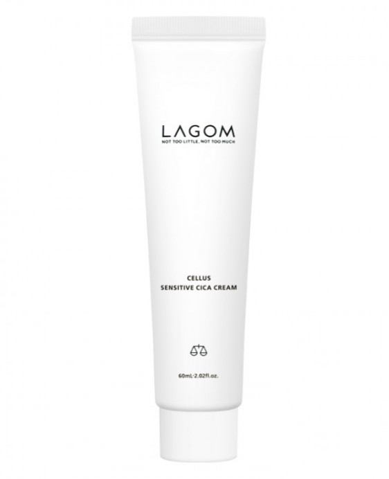 Заспокійливий крем для чутливої шкіри Lagom Cellus Sensitive Cica Cream 60 мл
