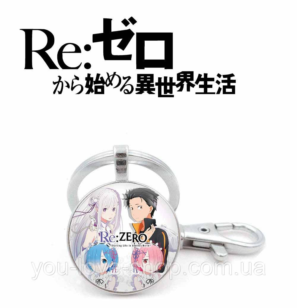 Брелок Re:Zero "Покоївки, Субару та Емілія" / Переродження: Життя з нуля в іншому світі