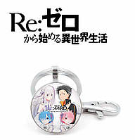 Брелок Re:Zero "Горничные, Субару и Эмилия" / Жизнь с нуля в альтернативном мире