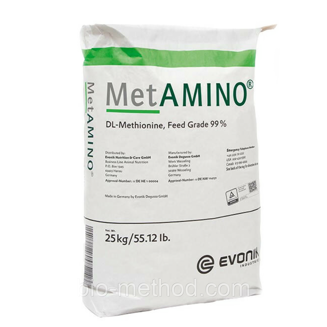 Кормова добавка MetAMINO DL-Methionine 99% 25 kg