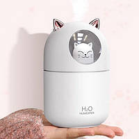 Увлажнитель воздуха Humidifier H2O Cat USB с котиком на 300мл. KI-987 Цвет: белый