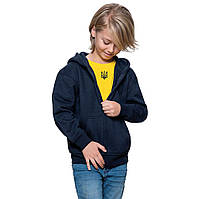 Детская патриотическая Футболка с вышитым Тризубцем, Гербом Украины